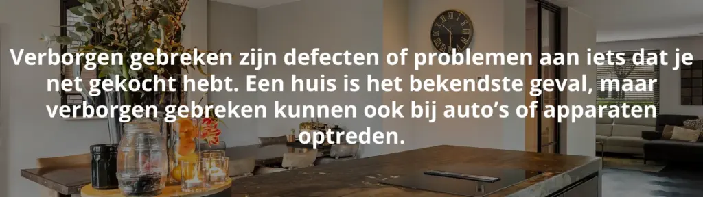 Verborgen gebreken definitie